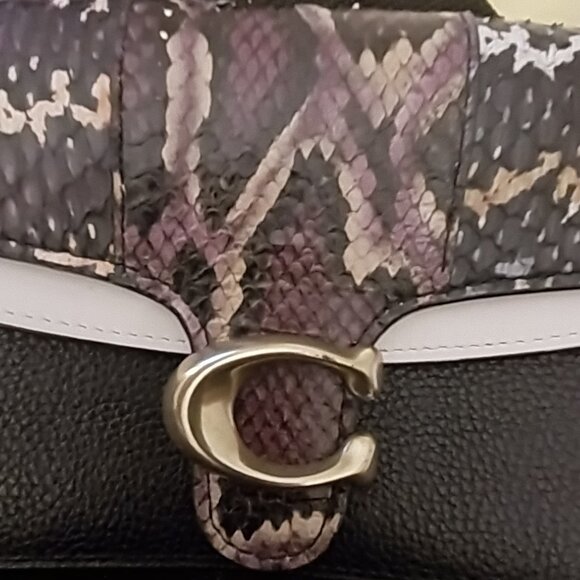 Coach snakeskin Tabby Chain crossbody bag and wristlet strap - Picture 6 of 6
